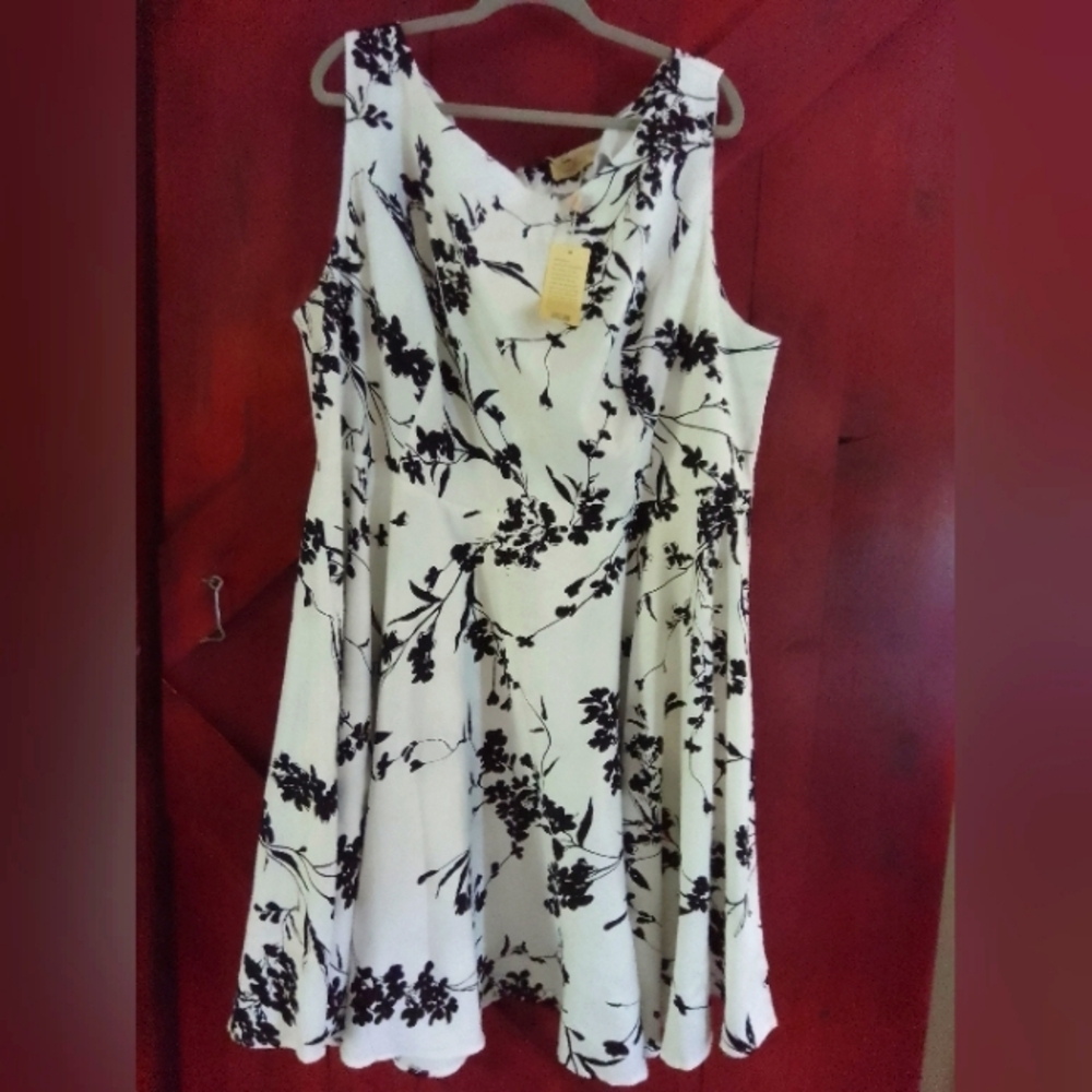 Grace Karin Monochrome Floral Dress